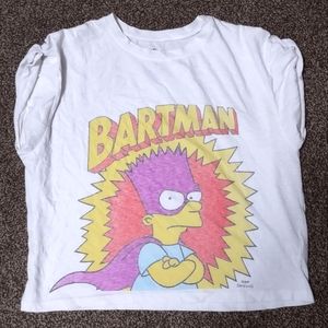 The Simpsons Bart Bartman crop top size extra large